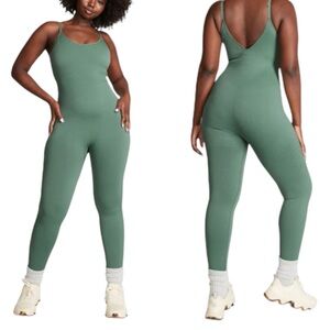 Victoria’s Secret PINK Active Green Workout Onesie Jumpsuit